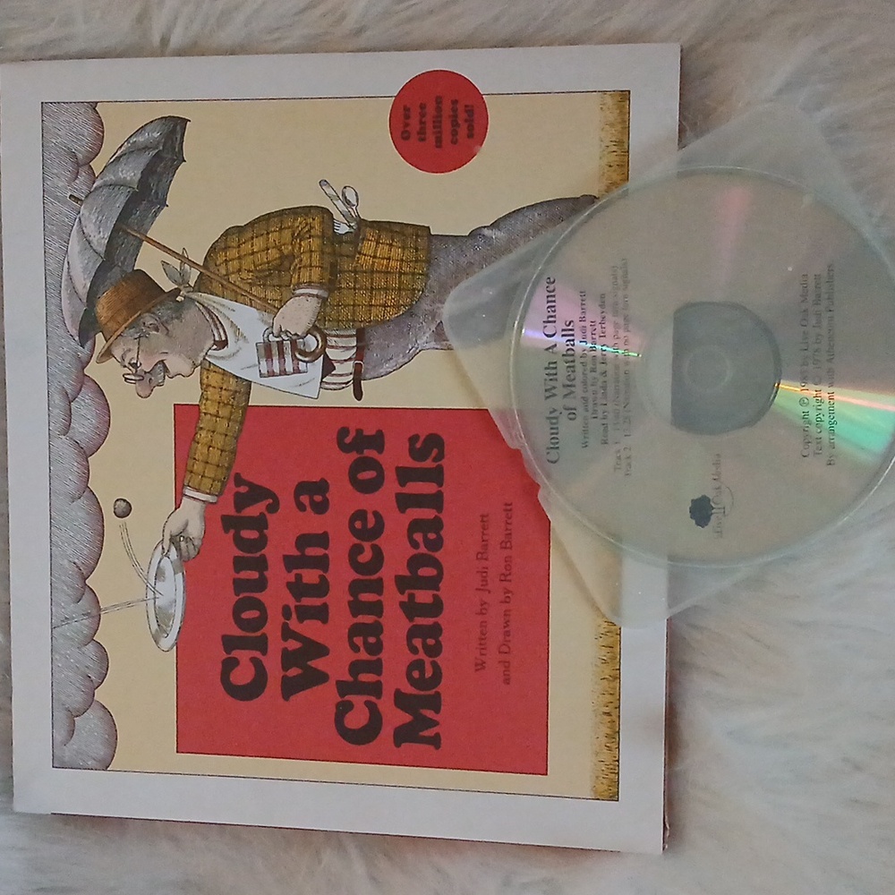 Cloudy with a Chance of Meatballs Hard Cover  Book & CD